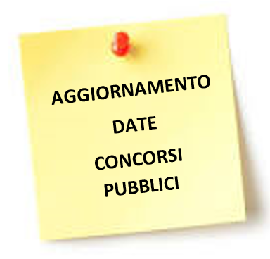 Avvisi e aggiornamenti date prove concorsi pubblici