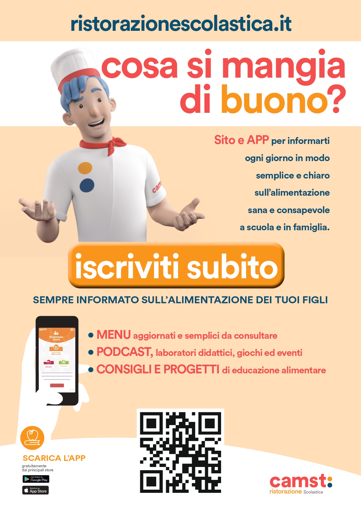 Nuova App Camst Ristorazione Scolastica