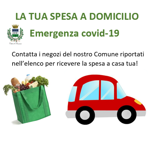 Emergenza Covid - Elenco negozi di Piossasco per spesa a domicilio