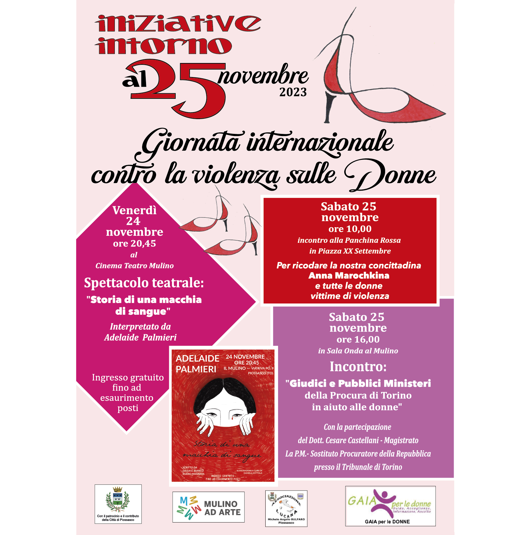 Iniziative intorno al 25 novembre - Gaia per le Donne