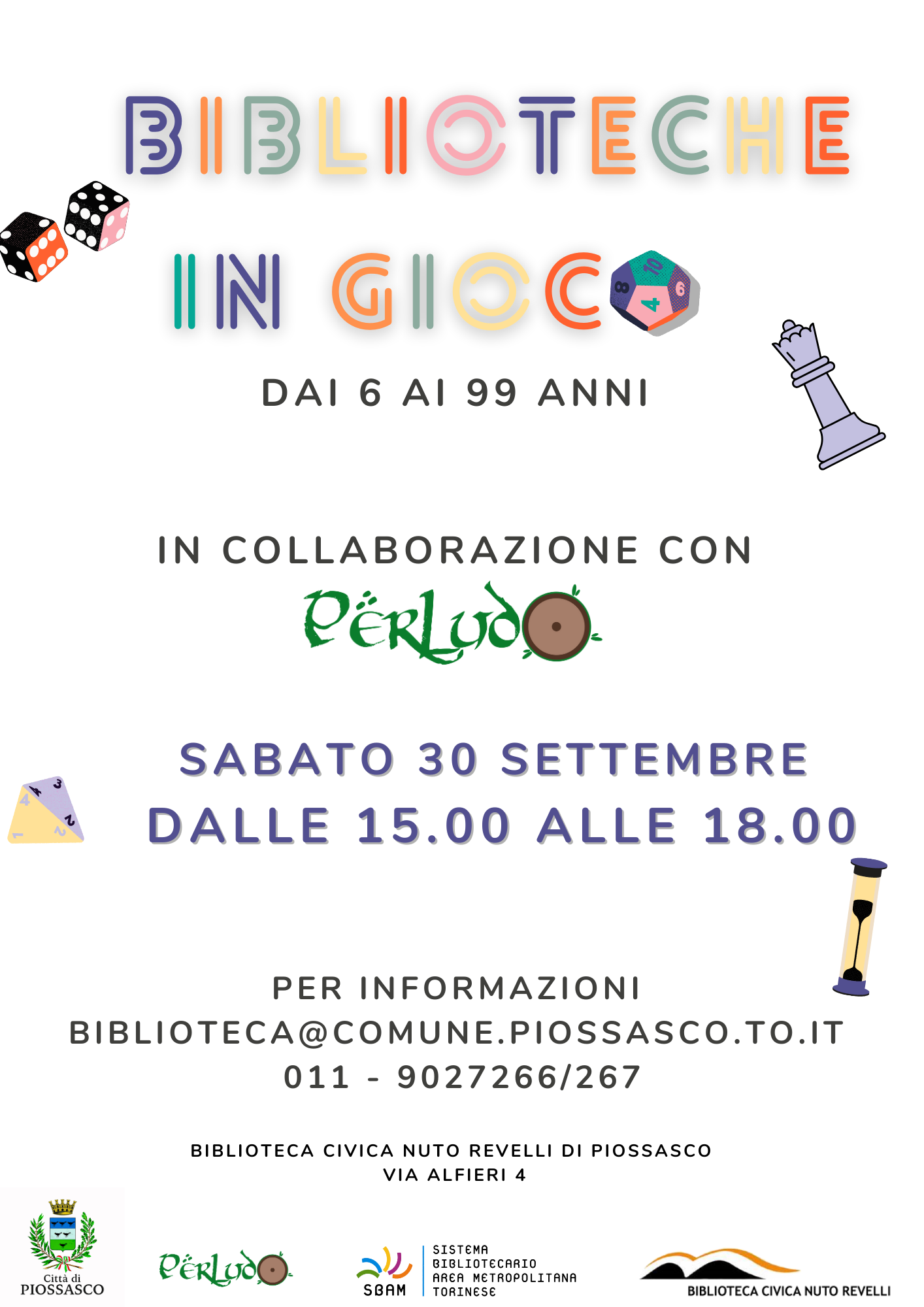 Biblioteca in Gioco - sabato 30 settembre