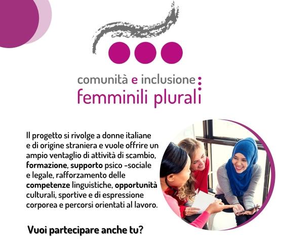 Invito a partecipare al progetto "Femminili Plurali".