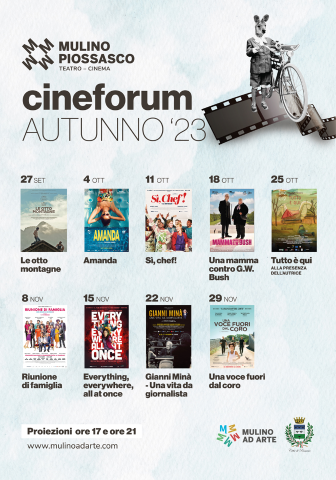 Teatro Cinema Il Mulino propone due rassegne cinematografiche in autunno e in primavera.  